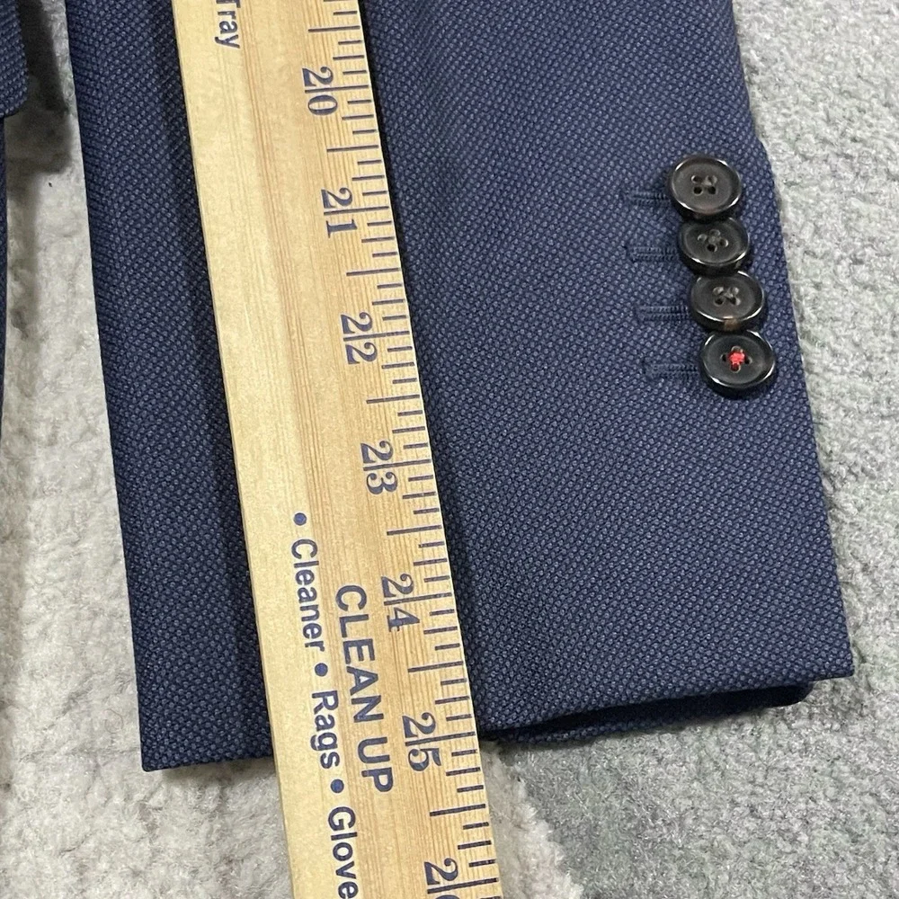 SuitSupply Blazer Jacket Men 40R Blue Sienna Single Breast Pure Wool Sport Coat‎